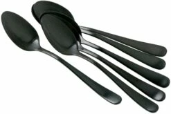 Amefa Austin 1410 Seis Cucharas De Café Mate, Negro