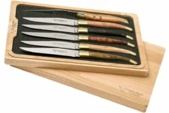 Laguiole En Aubrac Juego De Cuchillos Para Carne 6-unidades De Madera Mixta, 62C99BDLBH -KNIVESANDTOOLS Ventas AU62C99BDLBH 05 laguiole en aubrac au62c99bdlbh 05