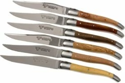 Laguiole En Aubrac Juego De Cuchillos Para Carne 6-unidades French Woods 62C99BFIH