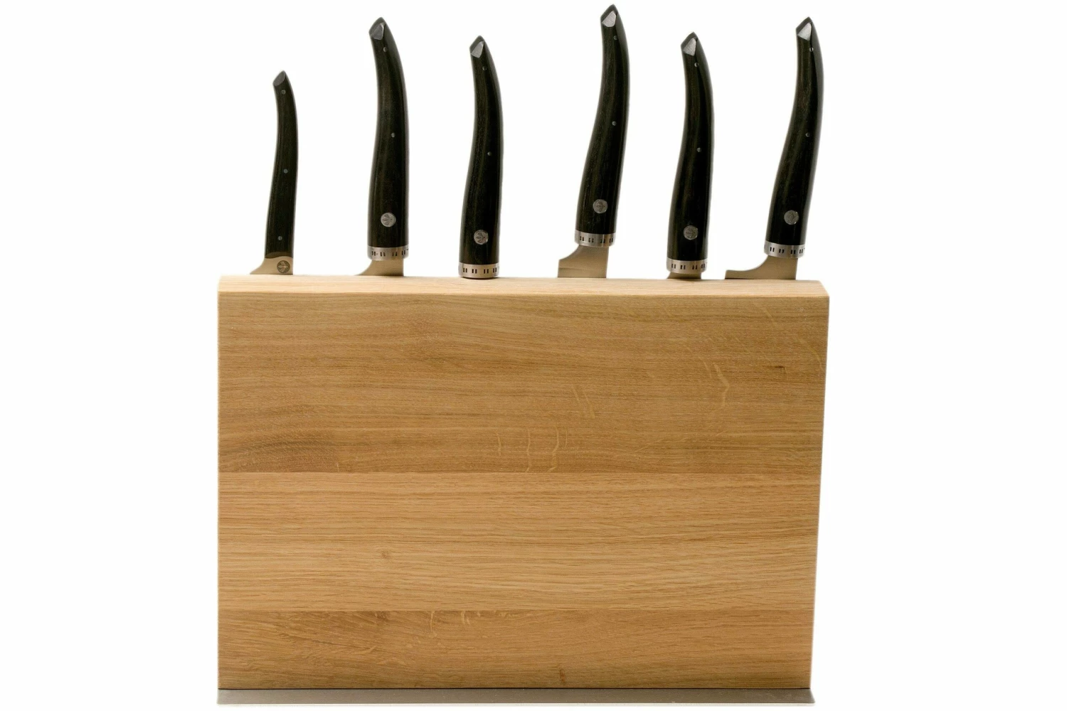 Laguiole En Aubrac Gourmet COL99CUIGOEBIB Juego De Cuchillos De 6 Piezas De Madera De ébano Con Bloque De Cuchillos 5 Laguiole En Aubrac Gourmet COL99CUIGOEBIB Juego De Cuchillos De 6 Piezas De Madera De ébano Con Bloque De Cuchillos - Imagen 3