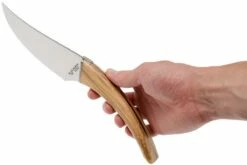 Laguiole En Aubrac Le Buron Cuchillo De Queso De Madera De Olivo, KMF99OLI -KNIVESANDTOOLS Ventas AUKMF99OLI 08 laguiole en aubrac aukmf99oli 08