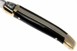 Laguiole En Aubrac Mini Navaja, De Cuerno De Búfalo L0207BUL -KNIVESANDTOOLS Ventas AUL0207BUL 06 laguiole en aubrac ktaul0207bul 06