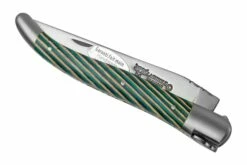 Laguiole En Aubrac Samba Turquoise L0212SATIF Madera De Samba Turquesa, Mate, Navaja Laguiole, 12 Cm -KNIVESANDTOOLS Ventas AUL0212SATIF 04 laguioleaubrac