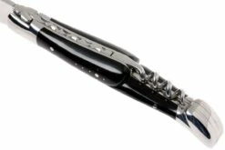 Laguiole En Aubrac 12cm Navaja Con Sacacorcho, De Cuerno De Búfalo L0312BUI-FSI1 -KNIVESANDTOOLS Ventas AUL0312BUI FSI1 07 laguiole en aubrac aul0312bui fsi1 07