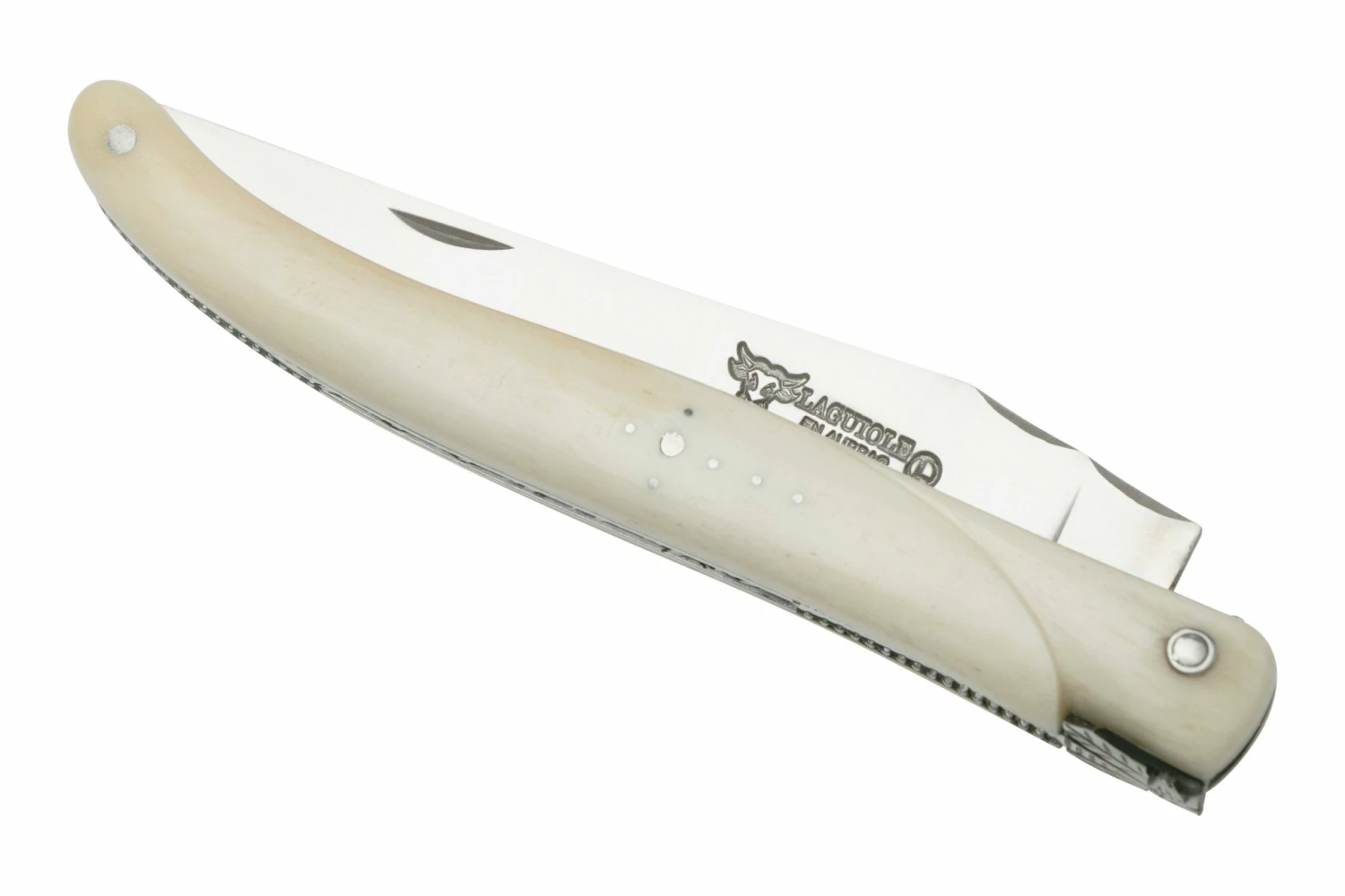 Laguiole En Aubrac Le Perlé 12 Cm L0512OS6J3 Full Handle Hueso Blanco 6 Laguiole En Aubrac Le Perlé 12 Cm L0512OS6J3 Full Handle Hueso Blanco - Imagen 4