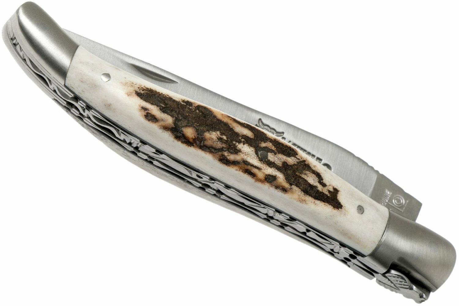 Laguiole En Aubrac 12cm Double Plates, Stag Horn Limado A Mano, L0712BCI/FSB1 6 Laguiole En Aubrac 12cm Double Plates, Stag Horn Limado A Mano, L0712BCI/FSB1 - Imagen 4