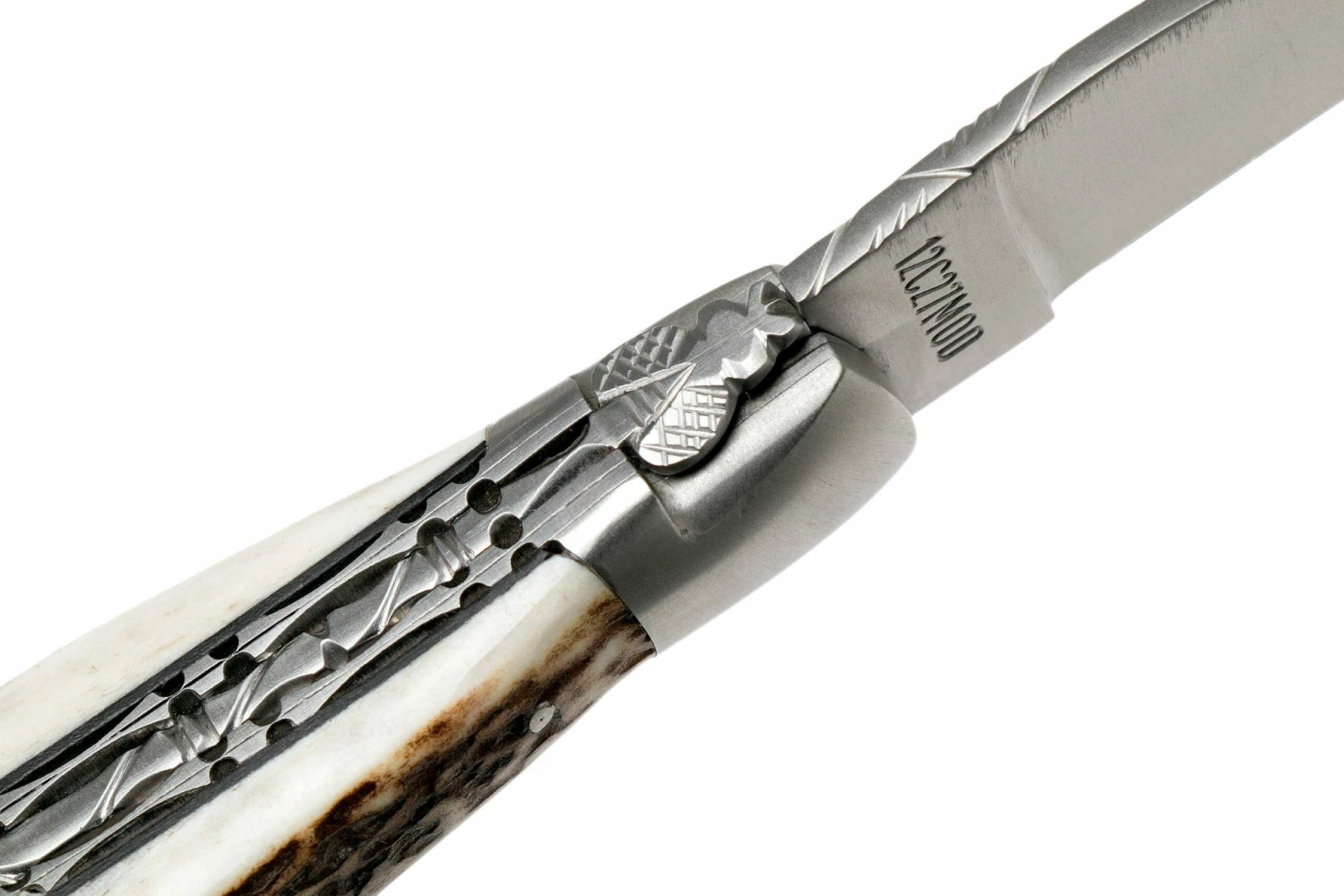 Laguiole En Aubrac 12cm Double Plates, Stag Horn Limado A Mano, L0712BCI/FSB1 8 Laguiole En Aubrac 12cm Double Plates, Stag Horn Limado A Mano, L0712BCI/FSB1 - Imagen 6