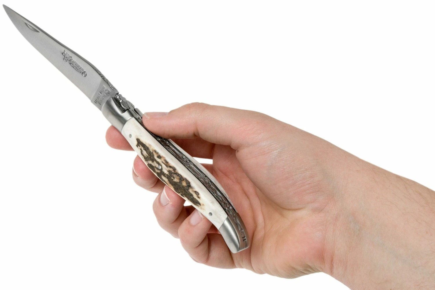 Laguiole En Aubrac 12cm Double Plates, Stag Horn Limado A Mano, L0712BCI/FSB1 10 Laguiole En Aubrac 12cm Double Plates, Stag Horn Limado A Mano, L0712BCI/FSB1 - Imagen 8