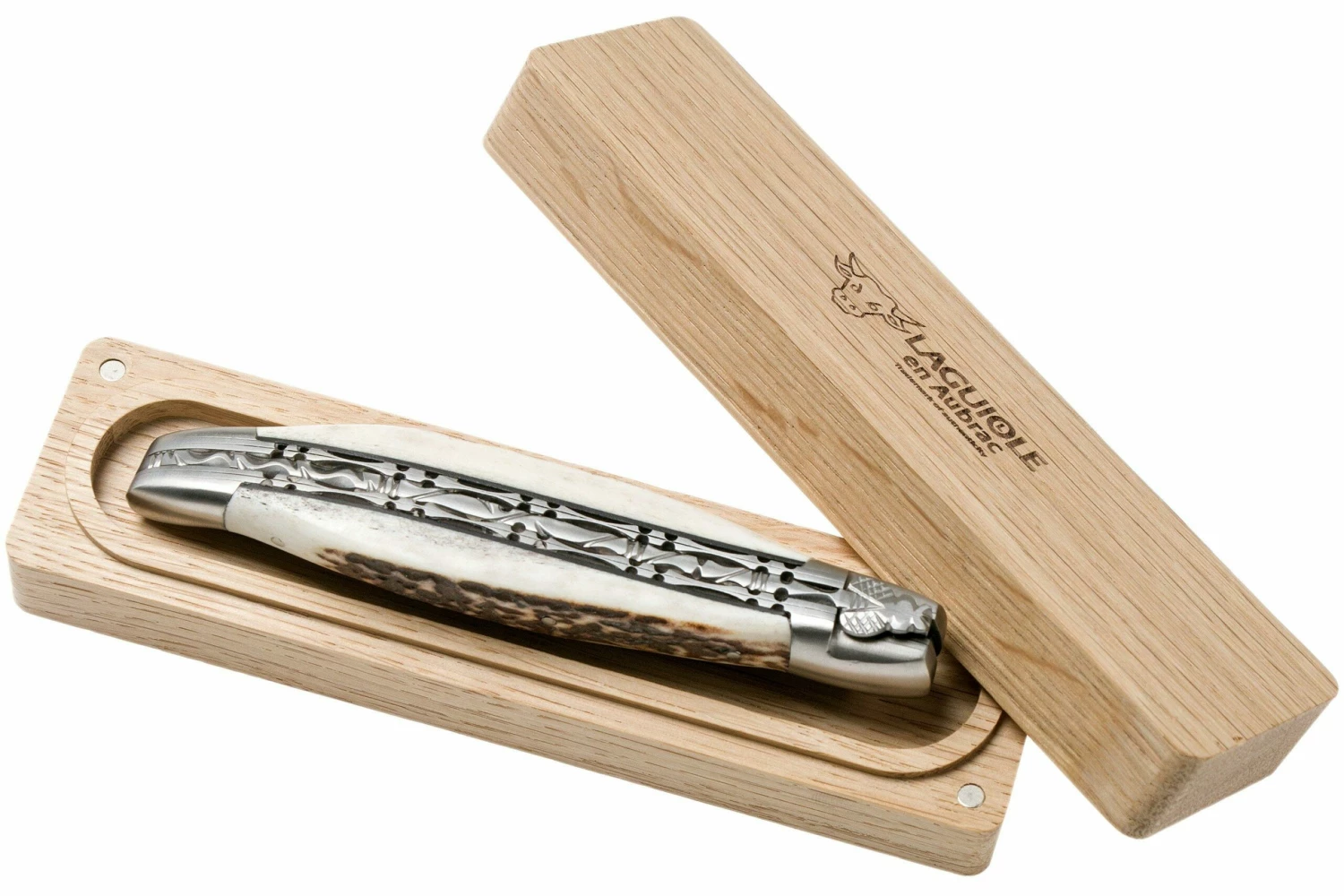 Laguiole En Aubrac 12cm Double Plates, Stag Horn Limado A Mano, L0712BCI/FSB1 11 Laguiole En Aubrac 12cm Double Plates, Stag Horn Limado A Mano, L0712BCI/FSB1 - Imagen 9