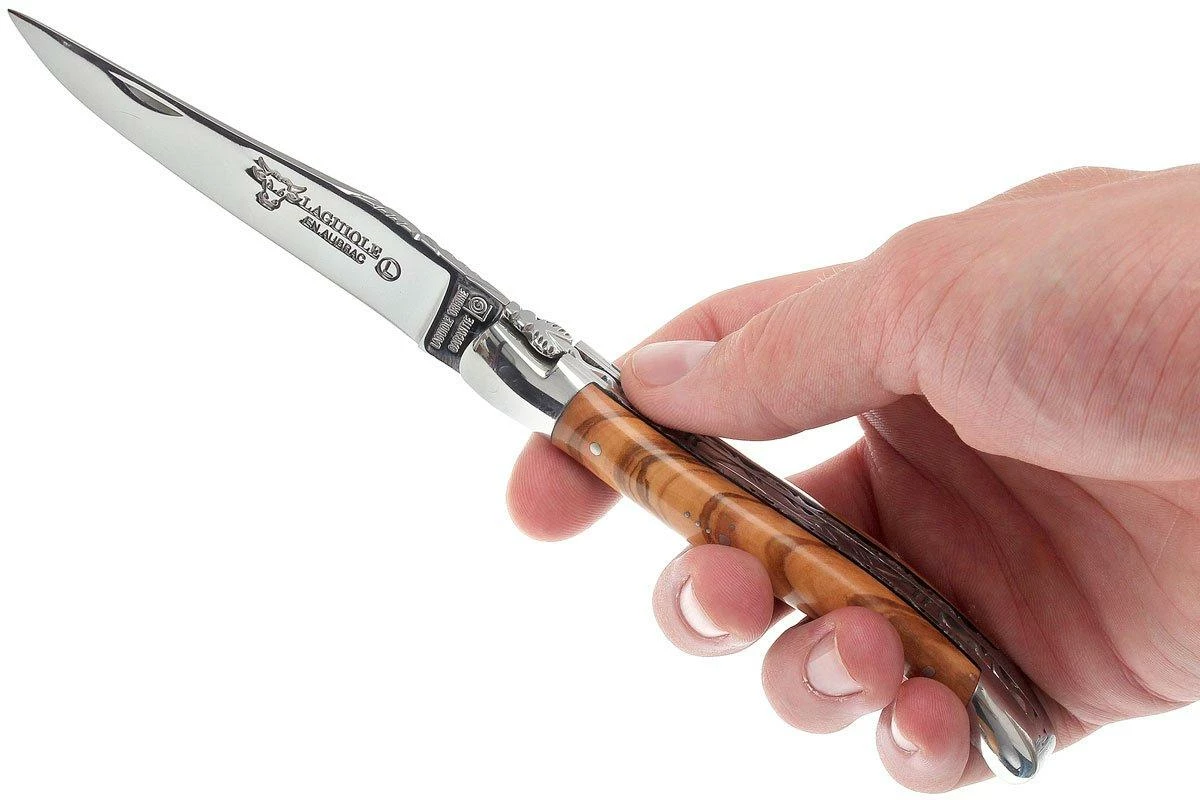 Laguiole En Aubrac 12cm Double Plates, Olive Burl Limado A Mano, L0712LLI-FSJ1 9 Laguiole En Aubrac 12cm Double Plates, Olive Burl Limado A Mano, L0712LLI-FSJ1 - Imagen 7