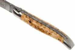 Laguiole En Aubrac 12cm Double Plates, De Madera De Castaño Limado A Mano, L0712NWI-FSB1 -KNIVESANDTOOLS Ventas AUL0712NWI FSB1 07 laguiole en aubrac aul0712nwi fsb1 07