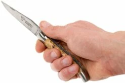 Laguiole En Aubrac 12cm Double Plates, De Madera De Castaño Limado A Mano, L0712NWI-FSB1 -KNIVESANDTOOLS Ventas AUL0712NWI FSB1 08 laguiole en aubrac aul0712nwi fsb1 08