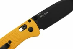 Benchmade Bugout X Work Sharp Exclusive 535WS Amber Yellow, Cerakote CPM 20CV Navaja -KNIVESANDTOOLS Ventas BE535WS 05 benchmade