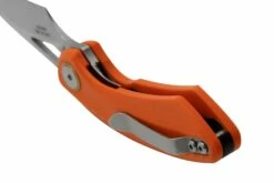 Bestech Bihai Stonewashed Satin, Orange G10 BG53B-1 Navaja, Diseño Ostap Hel -KNIVESANDTOOLS Ventas BHBG53B 1 04 bestech