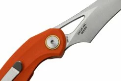 Bestech Bihai Stonewashed Satin, Orange G10 BG53B-1 Navaja, Diseño Ostap Hel -KNIVESANDTOOLS Ventas BHBG53B 1 05 bestech