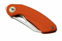 Bestech Bihai Stonewashed Satin, Orange G10 BG53B-1 Navaja, Diseño Ostap Hel -KNIVESANDTOOLS Ventas BHBG53B 1 06 bestech
