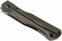 Bestech Thyra BT2106B Bronze Stonewashed Titanium, Carbon Fibre Bolster, Satin Navaja, Diseño Kombou -KNIVESANDTOOLS Ventas BHBT2106B 04 bestech
