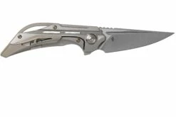 Bestech Vigil BT2201A Grey Blasted Titanium, Satin Navaja, Diseño Kombou -KNIVESANDTOOLS Ventas BHBT2201A 02 bestech