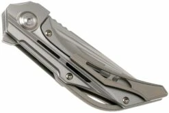 Bestech Vigil BT2201A Grey Blasted Titanium, Satin Navaja, Diseño Kombou -KNIVESANDTOOLS Ventas BHBT2201A 04 bestech