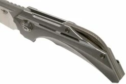 Bestech Vigil BT2201A Grey Blasted Titanium, Satin Navaja, Diseño Kombou -KNIVESANDTOOLS Ventas BHBT2201A 07 bestech