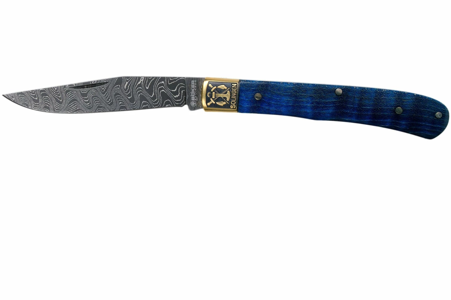 Böker Trapper Uno Annual 2021 Damascus 1132021DAM Limited Edition Navaja 3 Böker Trapper Uno Annual 2021 Damascus 1132021DAM Limited Edition Navaja