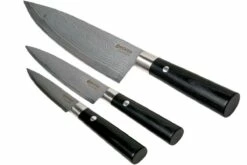 Böker Damast Black Juego De Cuchillos 3-unidades, 130420SET -KNIVESANDTOOLS Ventas BO130420SET 03 boker bo130420set 03