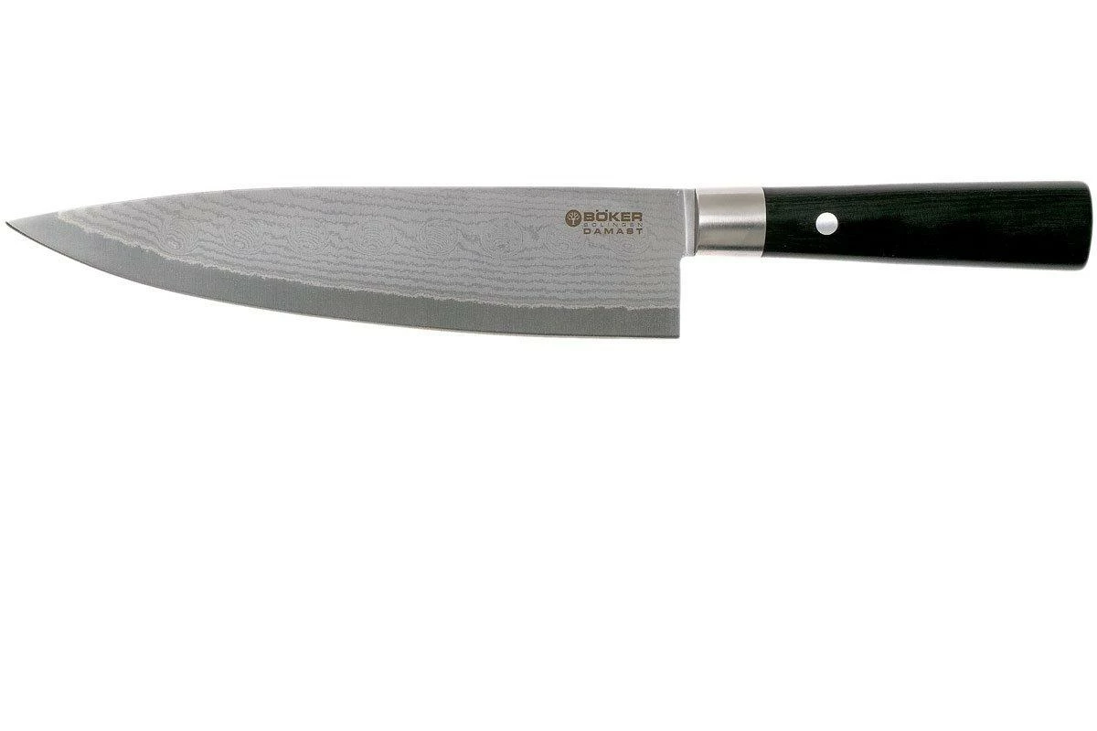 Böker Damast Black Cuchillo De Chef . 130421DAM 3 Böker Damast Black Cuchillo De Chef . 130421DAM
