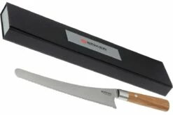 Böker Damast Olive 23,5 Cm Cuchillo De Pan, 130433DAM -KNIVESANDTOOLS Ventas BO130433DAM 06 boker damast olive bo130433dam 06