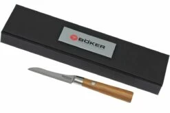 Böker Damast Olive 8,5 Cm Cuchillo De Pelar, 130438DAM -KNIVESANDTOOLS Ventas BO130438DAM 06 boker damast olive bo130438dam 06