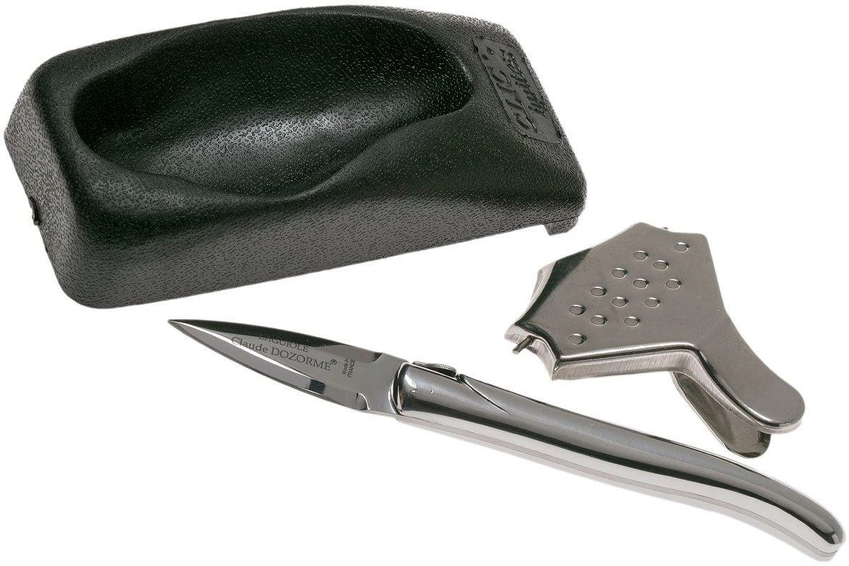 Claude Dozorme Laguiole Set Para Ostras, Aluminio Pulido 4 Claude Dozorme Laguiole Set Para Ostras, Aluminio Pulido - Imagen 2