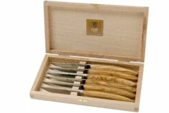 Claude Dozorme Le Thiers Juego De Cuchillos Para Carne 6-piezas, Madera De Olivo -KNIVESANDTOOLS Ventas CD2 90 001 89 06 claude dozorme