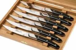 Claude Dozorme Le Thiers Juego De Cuchillos Para Carne 6-unidades, Madera De ébano -KNIVESANDTOOLS Ventas CD5 90 001 70MI 02 claude dozorme cd5 90 001 70mi 02