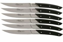Claude Dozorme Le Thiers Juego De Cuchillos Para Carne 6-unidades, Madera De ébano -KNIVESANDTOOLS Ventas CD5 90 001 70MI 03 claude dozorme cd5 90 001 70mi 03