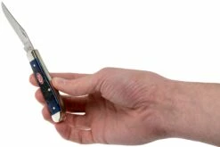 Case Mini Trapper Navy Blue Bone, Rogers Jig, 7321 6207 SS Navaja -KNIVESANDTOOLS Ventas CE07321 05 case