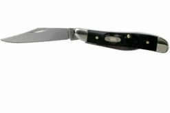 Case Peanut Rough Black Synthetic, 18225, 6220 SS Navaja -KNIVESANDTOOLS Ventas CE18225 03 case
