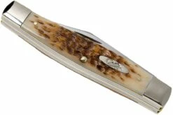 Case Large Stockman Amber Jigged Bone, 00204, 6375 CV Navaja -KNIVESANDTOOLS Ventas CE204 07 case ce204 07