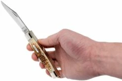 Case Large Stockman Amber Jigged Bone, 00204, 6375 CV Navaja -KNIVESANDTOOLS Ventas CE204 10 case ce204 10