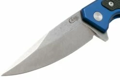 Case The Marilla, Blue Anodized Aluminum, S35VN, Black G10 Inlay, 25882 Navaja -KNIVESANDTOOLS Ventas CE25882 03 case