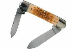 Case Canoe Amber Jigged Bone, 00263, 62131 CV Navaja -KNIVESANDTOOLS Ventas CE263 02 case ce263 02