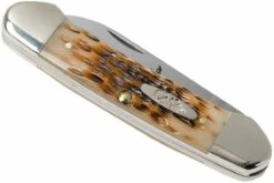 Case Canoe Amber Jigged Bone, 00263, 62131 CV Navaja -KNIVESANDTOOLS Ventas CE263 05 case ce263 05