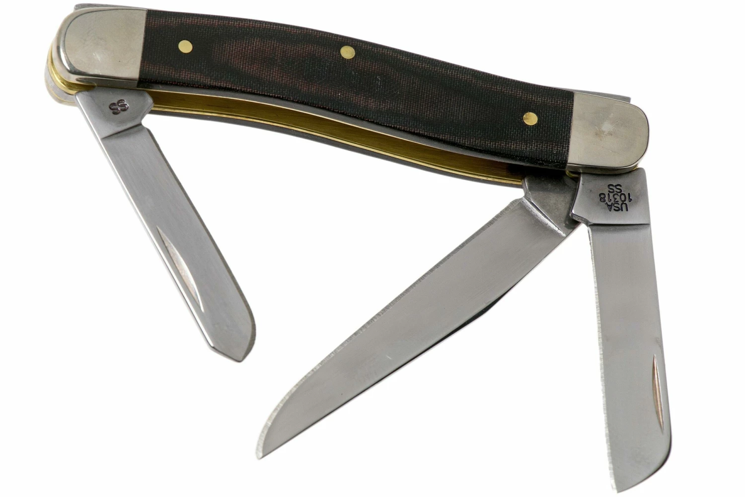 Case Medium Stockman Red & Black Micarta, Smooth, 27853, 10318 SS Navaja 4 Case Medium Stockman Red & Black Micarta, Smooth, 27853, 10318 SS Navaja - Imagen 2