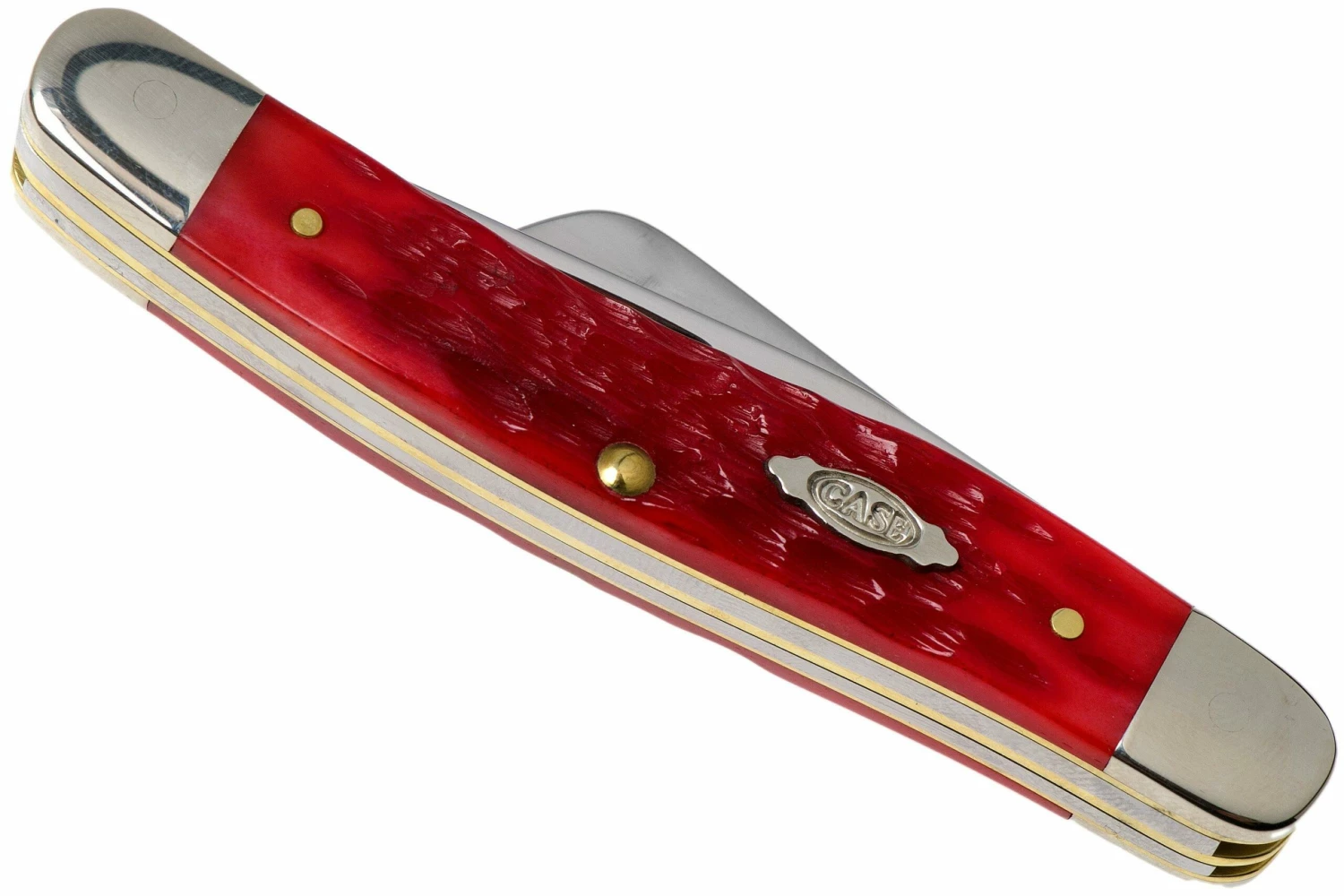 Case Medium Stockman Dark Red Bone, Peach Seed Jig, 31951, 6318 CV Navaja 6 Case Medium Stockman Dark Red Bone, Peach Seed Jig, 31951, 6318 CV Navaja - Imagen 4