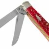 Case Mini Trapper Dark Red Bone, Peach Seed Jig, 31952, 6207 CV Navaja -KNIVESANDTOOLS Ventas CE31952 01 case