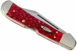 Case Copperhead Dark Red Bone, Peach Seed Jig, 31954, 61749L CV Navaja -KNIVESANDTOOLS Ventas CE31954 04 case