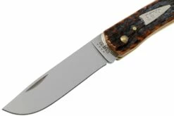 Case Sod Buster Jr Brown Bone, Peach Seed Jig, 42653, 6137 SS Navaja -KNIVESANDTOOLS Ventas CE42653 03 case