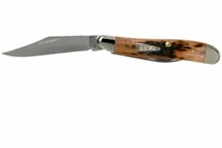 Case Peanut Brown Bone, Peach Seed Jig, 42656, 6220 SS Navaja -KNIVESANDTOOLS Ventas CE42656 03 case