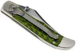 Case Kickstart Mid Folding Hunter Green & Black Carbon Fibre-G10 Weave Smooth, 50711, 101265AC SS Navaja -KNIVESANDTOOLS Ventas CE50711 04 case