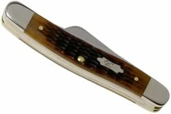 Case Medium Stockman Antique Bone, Rogers Corn Cob Jig, 52834, 6318 SS Navaja -KNIVESANDTOOLS Ventas CE52834 04 case