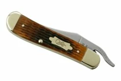 Case RussLock 52850 Rogers Corn Cob Jig Antique Bone, Navaja -KNIVESANDTOOLS Ventas CE52850 06 case