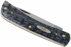 Case Sod Buster Jr Pocket Worn Grey Bone, Crandall Jig, 58412, 6137 CV Navaja -KNIVESANDTOOLS Ventas CE58412 04 case